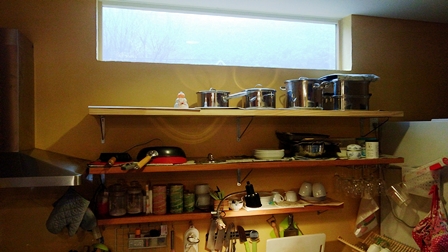 キッチンの棚板